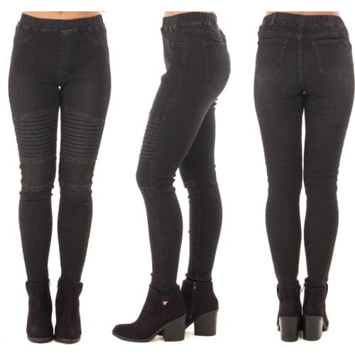 Black Jeans Women Autumn Fashion Slim High Waisted Jeans Woman Casual Skinny Elastic Waist Denim Pencil Pants Mujer Pantalones