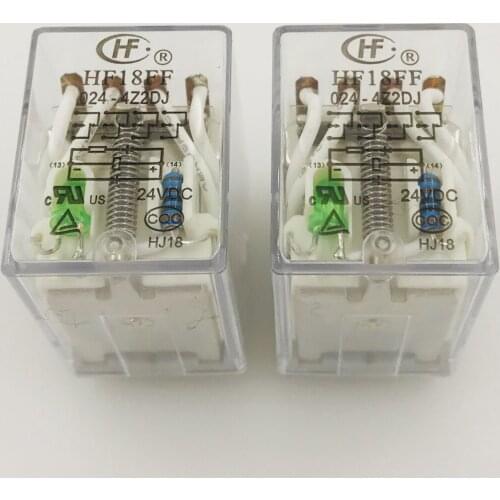 HF18FF-024-4Z2DJ 24VDC 14pin led 5A relays new orginal