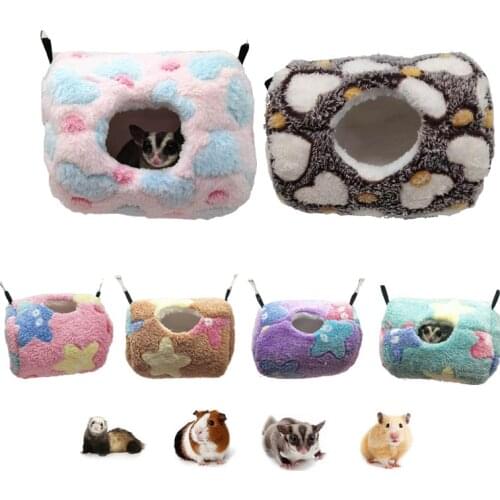 Small Pet Hammock Hamster Cage House Mini New Born Cat Dog House Animal Winter Keep Warm Bed Rodent/Guinea Pig/Rat/Hedgehog