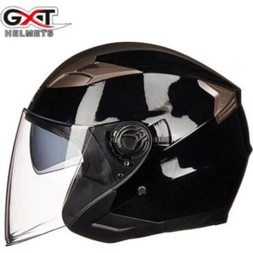 GXT New summer Double visor Motorcycle Helmets Open Face Motorbike Helmet for women and men electric safety helmet Moto Casque
