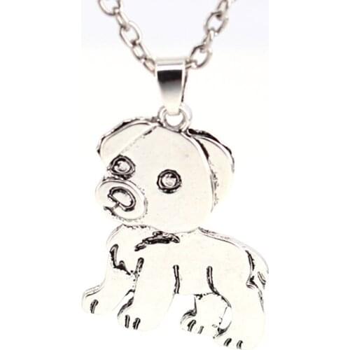 Hzew cute Pugs dog pendant necklace dog necklaces