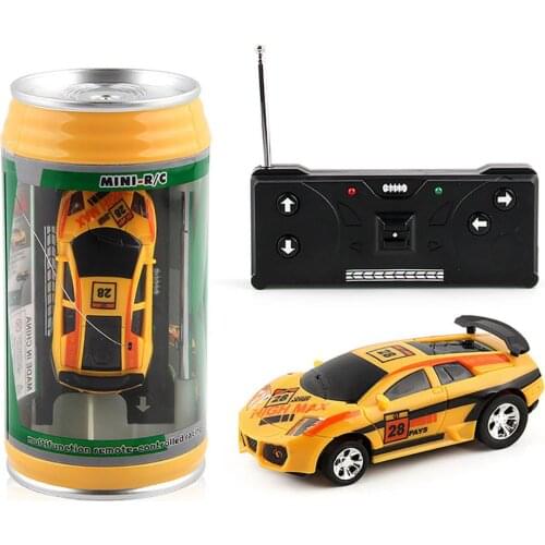 2019 Hot 4 Colors 20Km/h Coke Can Mini RC Car Radio Remote Control Micro Racing Car 4 Frequencies Toy For Kids Gifts RC Models