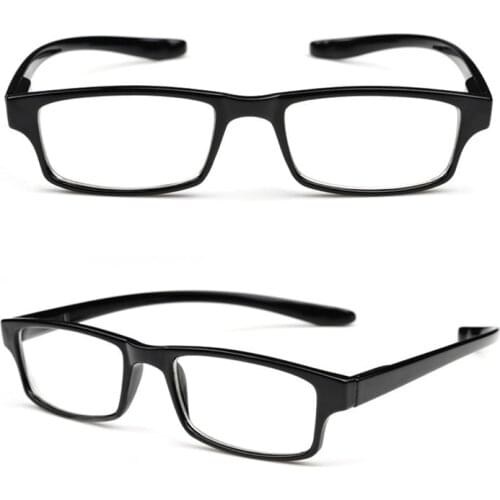 Hot Selling Mens and Womens Reading Glasses Black Simple Fashion Reading Glasses Classic Rectangular Anti-blue Light Glasses