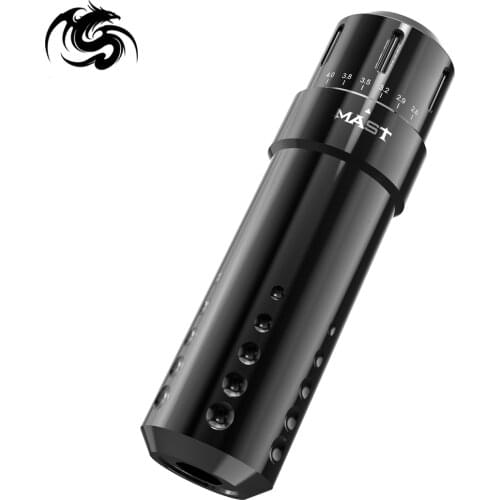 Mast Filp Six Stroke Length Options Rotary Tattoo Machine Permanent Makeup Machine with Custom Mast Coreless Motor