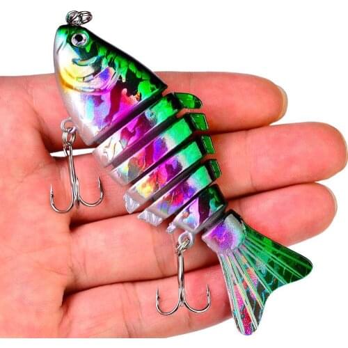 Multi Jointed Floating Fishing Lure Bionic Minnow 9.5cm 15g Sinking 7 Segments Artificial Hard Bait Swimbait Crankbait Wobblers