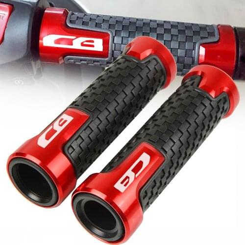 7/8 22MM Motorcycle Accessories Aluminum Handle Grip Handlebar Grips For Honda CB500X CB 500 X 2016 2017 2018 2019 With CB Logo
