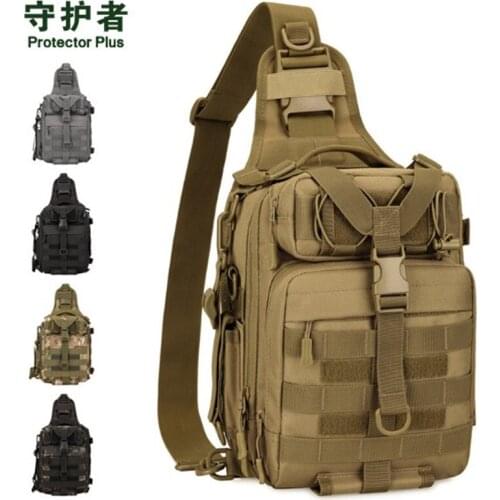 NEW Tactical Chest Bag Protector Plus X224 Sports Bag Camouflage Nylon Military Outdoor Hiking Cycling Fishing Bag