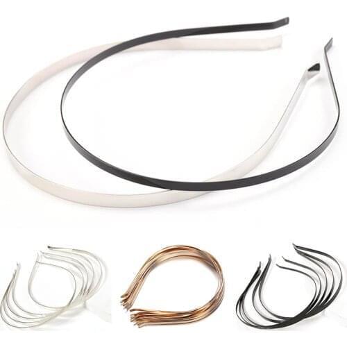 5pcs 3/5/6/7mm Headband Base Stainless Steel Blank Hair Hoop Settings DIY Women Girls Hair Accessories Jewelry Making Supplies