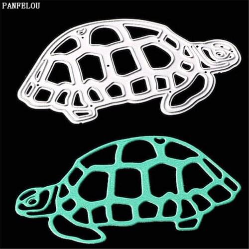 PANFELOU Old tortoise Scrapbooking DIY album cards paper die metal craft stencils punch cuts dies cutting