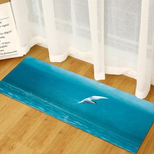 Printed Anti-slip Long Mat for Floor Water Absorption Carpets Home Entrance Doormat Kitchen Bedroom Living Room Floor Rugs