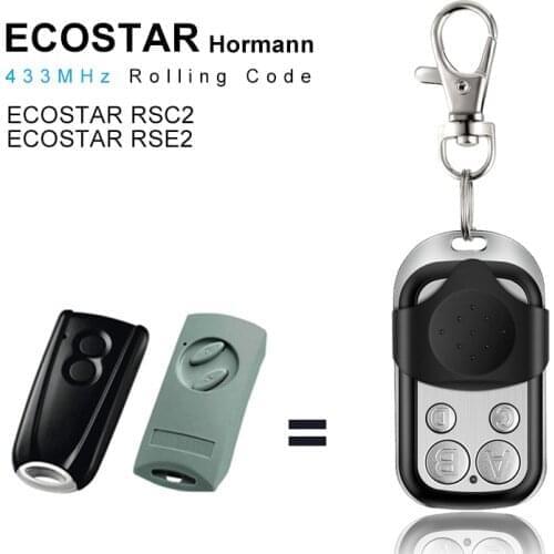 HORMANN ECOSTAR RSC2 RSE2 Remote Control Rolling Code Replacement Gate Opener 433MHz For Garage Door