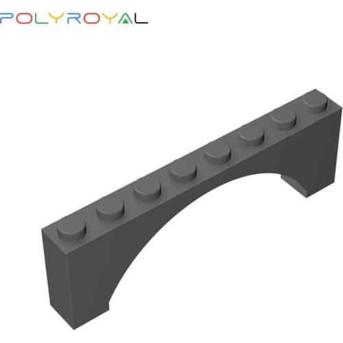 Building Blocks accessories DIY bending Plates 1x8x2 Arch brick 10 PCS Creative Educational toy for children birthday gift 16577