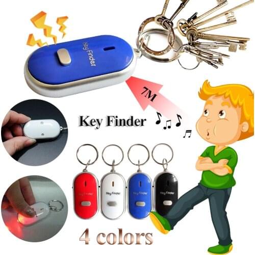 Whistle Key Finder Flashing Beeping Remote Lost Keyfinder Locator Keyring