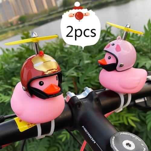 Car Decorations Glow In The Dark Rubber Duck With Helmet Cool Glasses Duck In The Car Interior Rubber Duck Bike Helice Or Moto