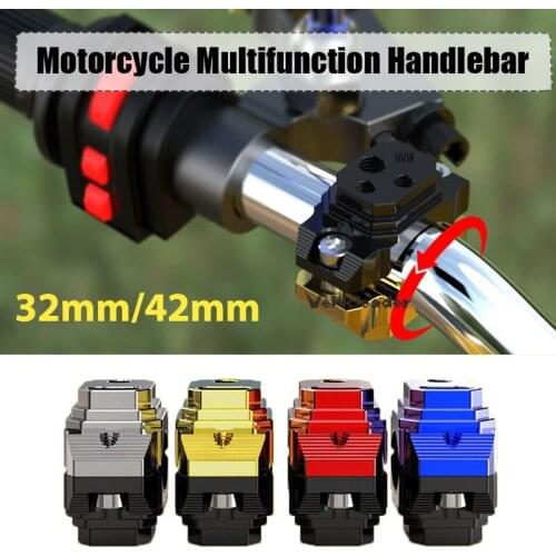 Universal Motorcycle Bracket Moto Spotlight Headlight Lamp Holder Fixture 32mm 42mm racer handlebar Clamp Mount Phone Mirror