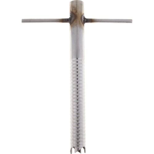 Ice Screw Tent Spiral Peg Drill Ice Snow Camping Fishing Drilling Tool Fixed Ice Piton Tackle Winter Outdoor Tools