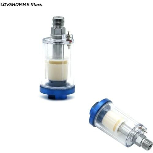 Inline 1/4'' Water Oil Separator Inline Air Hose Filter Moisture Trap For Compressor Spray Paint Gun