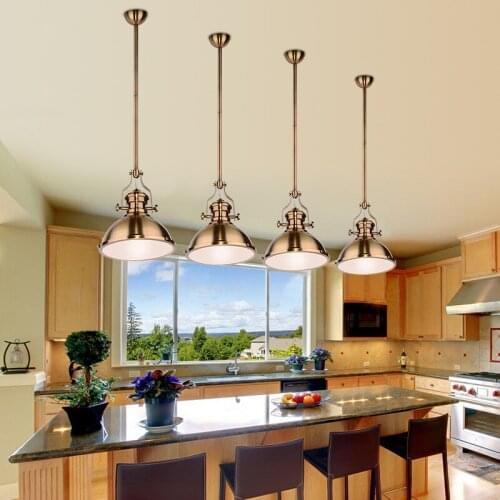 Nordic iron pendant lamps retro restaurant bar clothing shop coffee shop loft industrial wind black pendant light ZA929112