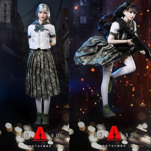 1/6 Armshead Jk-03 Girlset Armed School Sister Suit Female Student Combat Suit For 12 Inch Female Dolls In Stock
