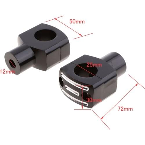 1 Inch CNC Motorcycle Handlebar Handle Bar Riser Clamp for Cruiser Chopper 25mm