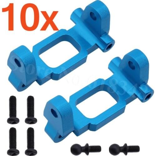 10 Pairs Aluminum Front Hub Carrier Base C(L/R) For 1/18 Revel 24540 Scorch Hobbico Dromida BX/MT/SC4.18 Short Course Truck