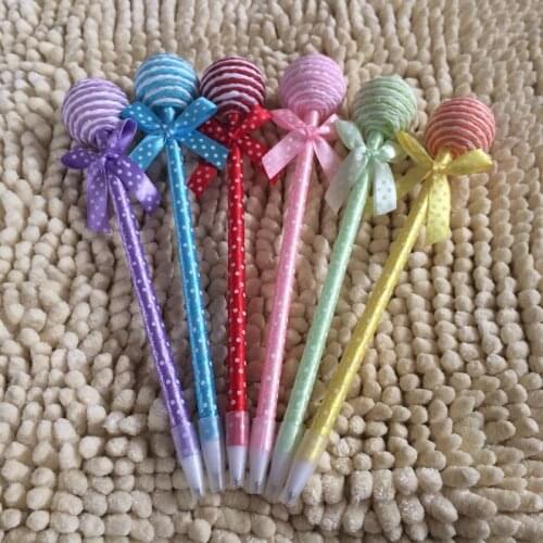 100 pcs/Lot Lollipop pens ballpoint pen Kawaii Stationery ballpen Caneta Novelty gift zakka Office supplies material school 6213
