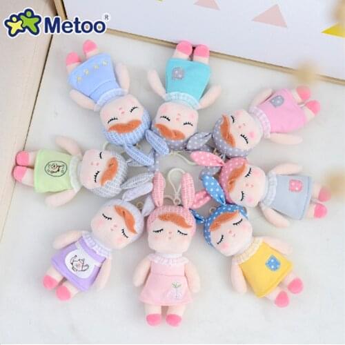 16cm Metoo Doll Kawaii Stuffed Plush Animals Cute Backpack Pendant Baby Kids Toys for Girls Birthday Christmas Keppel Doll Panda