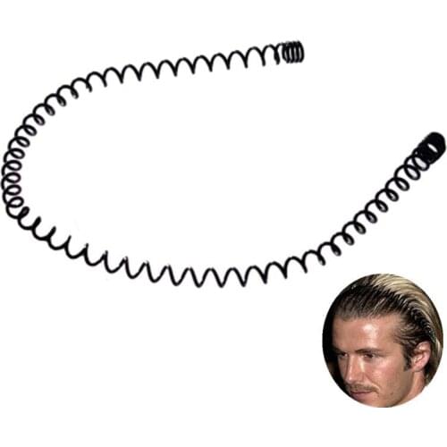 5PC Spring Headband Hair Clip Invisible Men Women Metal Black Hair Band Girls Hair Jewelry Headwear Accessories Fashion Style