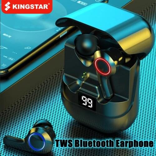KINGSTAR Wireless Headphones TWS Bluetooth Earphones with Microphones Sports Waterproof Headsets Touch Control Earbuds For Phone