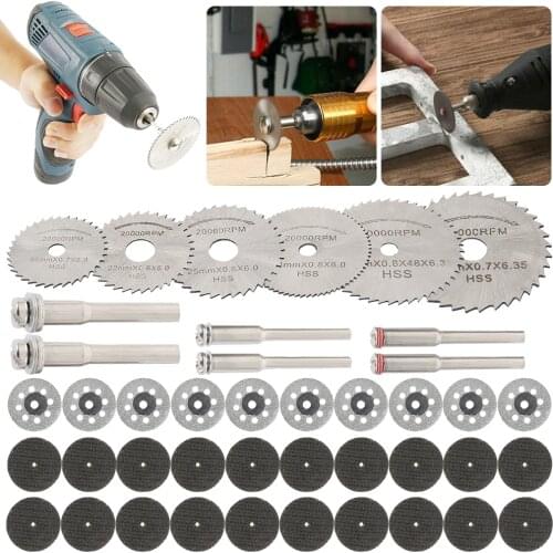 Circular Saw Blade Disc Circular Saw Blade Rotary Tool For Dremel Metal Cutter Power Tool Cutting Disc Drill Mandrel Cutoff
