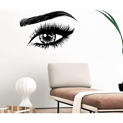 Diy Eyelash Wall Sticker Pvc Removable For Kids Rooms Wall Art MURAL Drop Shipping