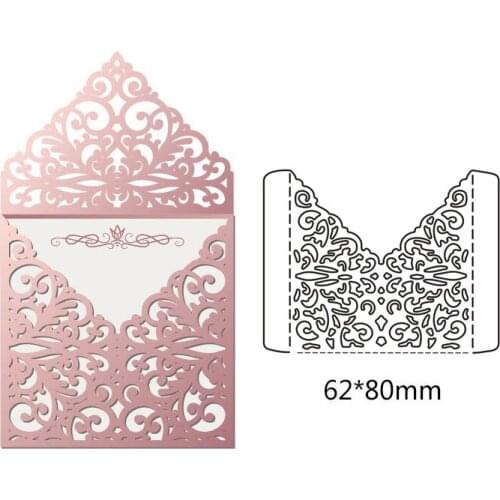 Envelope Frame Metal Cutting Die hollow pattern New for DIY Scrapbooking Embossing Cards Tool Decorative Crafts Die Cuts