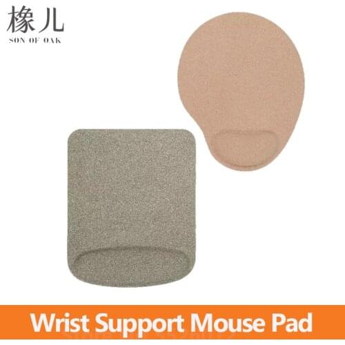 Natural Cork Wristband Mouse Pad Multifunction Anti Slip Waterproof Dirtproof For Office Game Slim Wist Support Mouse Pad