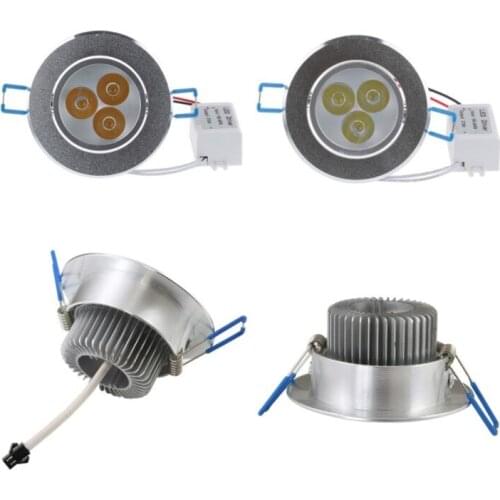 Round Dimmable Led downlight light Ceiling Spot Light 9w 12w 15w 21w ac110-230V ceiling recessed Lights Indoor Lighting