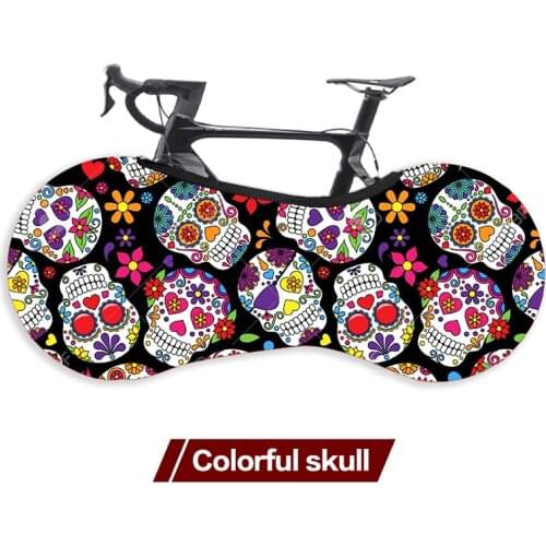 Best Cycling Bicycle Bike Protector Cover MTB Road Bicycle Anti-dust Wheels Frame Cover Scratch-proof Storage Bag Colorful Skull