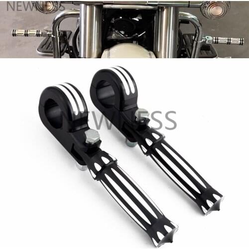 Motorcycle Highway Foot Pegs Clamps Engine Guard Footpegs Pedal 32mm 38mm For Harley Touring Road King Softail Dyna Universal