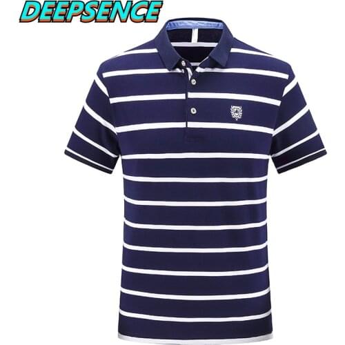 Men 2021 Summer New Srtiped Polo Shirt Men Casual Office Striped Button Breathable Slim Fashion Short Polos Shirt Men M-4XL