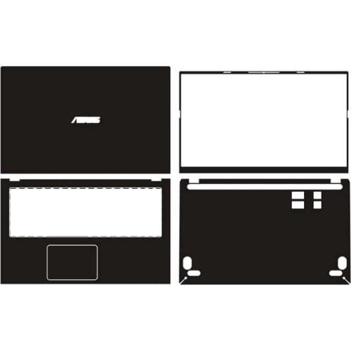 KH Laptop Sticker Skin Decals Cover Protector Guard for ASUS M5050D