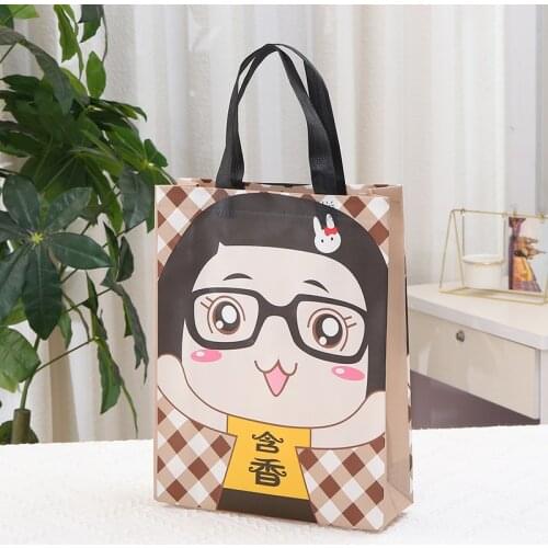 Non-woven take-out bag hand bag outdoor travel clothing storage bag supermarket shopping mall reusable shopping bags