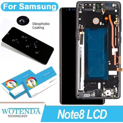 100% Original 6.3" Super Amoled Display for SAMSUNG Galaxy Note 8 Full LCD N950 N950F LCD Display Touch Screen Repair Parts