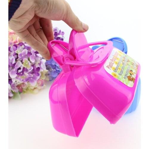 Pet Dog candy color plastic portable pick up device dog portable Pooper Scooper