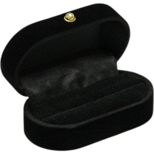 40GB Portable Double Rings Box Display Jewelry Gift Holder Wedding Engagement Ring Case Organizer for Women