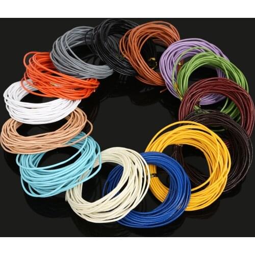 HOT 5 Meter 1.5 MM Simulation Gorgeous Real Leather Cords Round Rope String Cord For DIY Jewelry Craft Making
