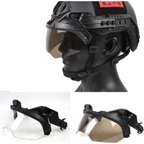 OP Helmet Guide Goggles FAST MICH Tactical Helmet Adjustable 90 Degrees CS Wearable Myopia Glasses