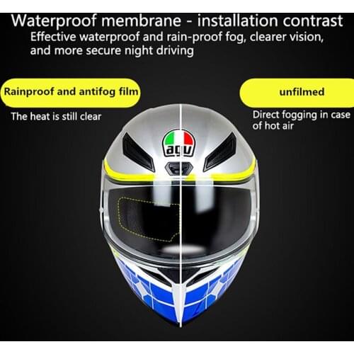 Universal Motorcycle Helmet Anti Fog Patch Visor Lens Helmet Len Protective Film