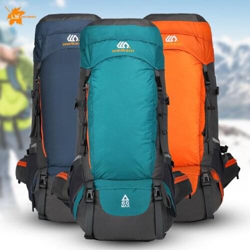 65 L Large Capacity Waterproof Backpack, Suitable For Sports, Outdoor, Camping, Mountaineering, Hiking, Custom Name Patterns