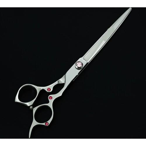 High-end Hair shears 7.5 INCH Hair cutting scissors Hair Silver pet grooming scissors Pet grooming shears