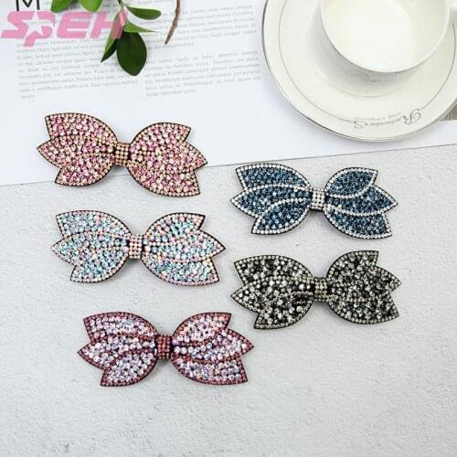 Hair clip back of head top clip adult female Korean butterfly water drill full drill fashion temperament horsetail clip hairpin