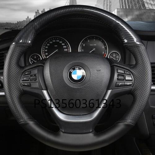 For BMW 5 Series 3 Series 2 Series 6 Series 1 Series 7 Series X1 X2 X3 X4X5X6X7 Hand-stitched leather suede steering wheel cover