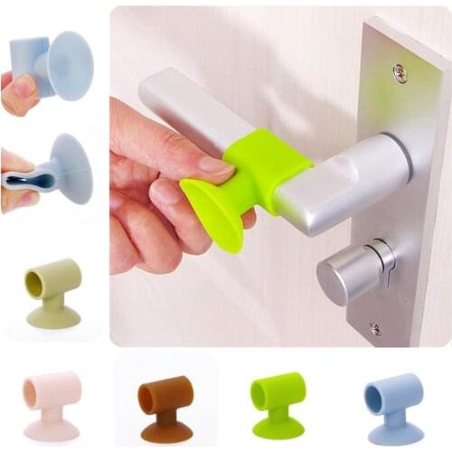 1PCS Baby Safety Door Knob Silencer Crash Pad Wall Protectors Silicone Door Stopper Anti Collision Stop Products